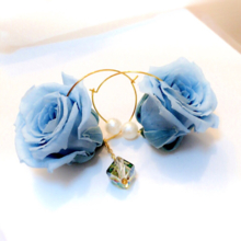 Blue Verapaz. wedding anniversary blue roses preserved Blizzard flower asymmetric something blue Aurora