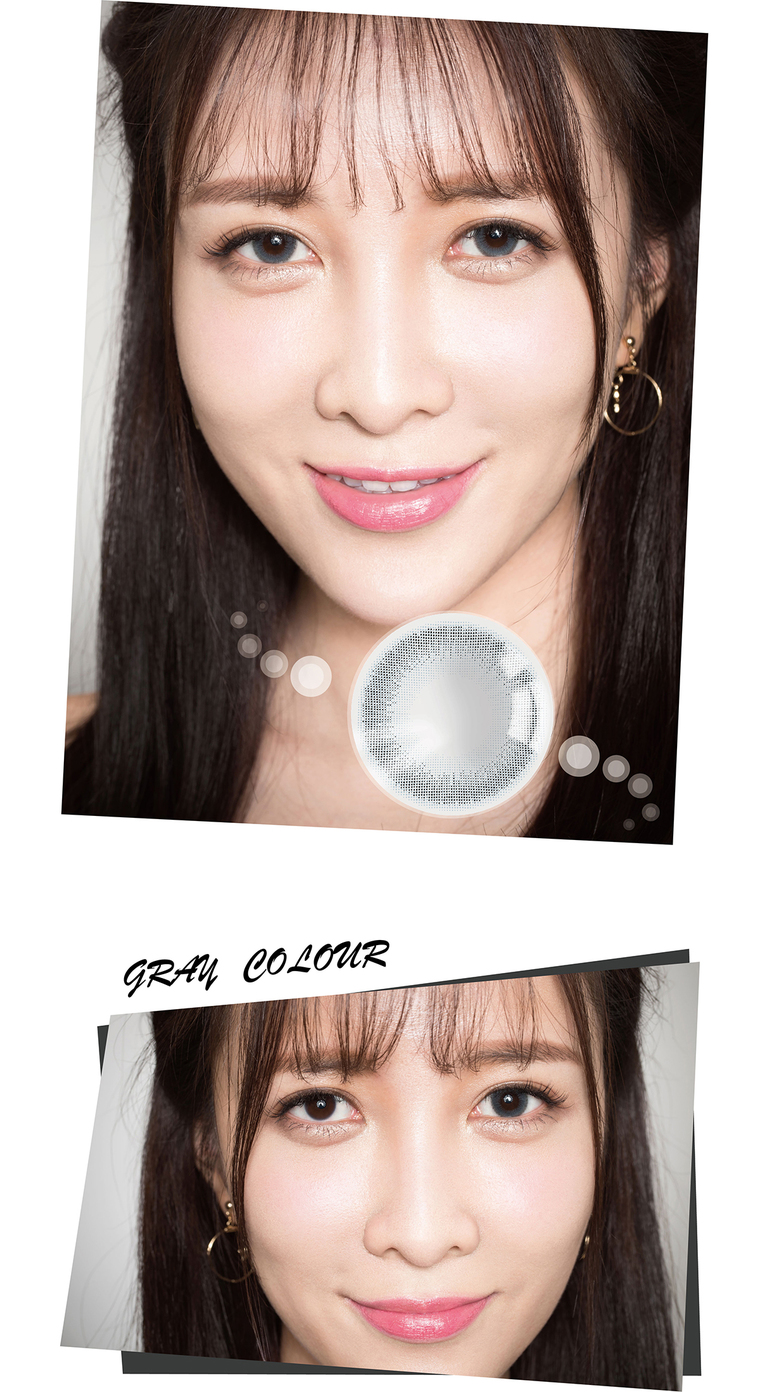 miomi米欧米玲珑 灰色彩色隐形眼镜