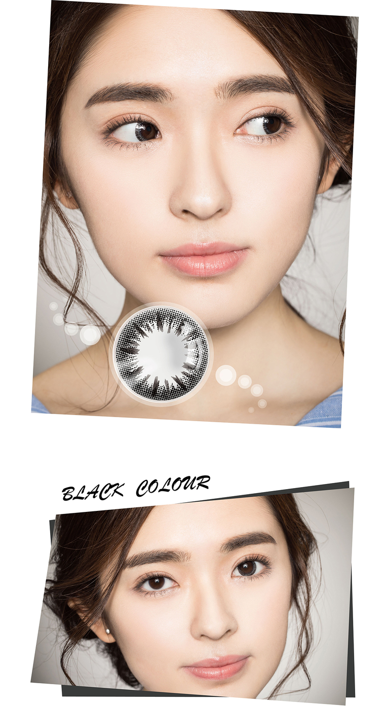 miomi米欧米黑糖 黑色彩色隐形眼镜