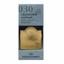 Traveler's Note Brass Clip Airplane Pattern 43090006
