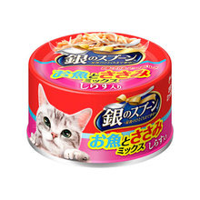 Unicharm 银勺 猫罐头 鱼和鸡胸肉混合70g