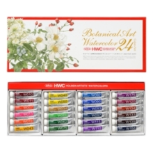 Transparent watercolor 5ml W455 botanical art 24 color set