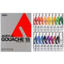 Holbein Acrylic Gouache 12ml D982 School 18 Color Set