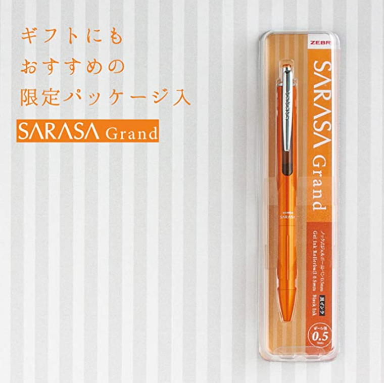 斑马中性笔钢笔sarasagrand05mm限定颜色橙色jj55azor