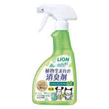 一人様1個までシュシュット！ペット用 植物生まれの消臭剤 ミントの香り 国産 400ml ライオン