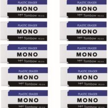 Tombow Pencil Eraser MONO MONO PE01 10 pieces JCA-061