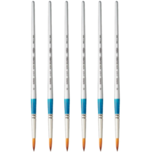 Holbein Watercolor Resable Brush 3100R Size 8 – Set of 6