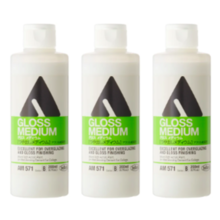 Holbein Acrylic Medium 200ml AM571 Gloss Medium – Set of 3