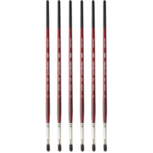 Holbein Black Resable Brush 700F Size 2 – Set of 6