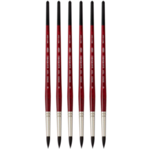 Holbein Black Resable Brush 700R Size 8 – Set of 6
